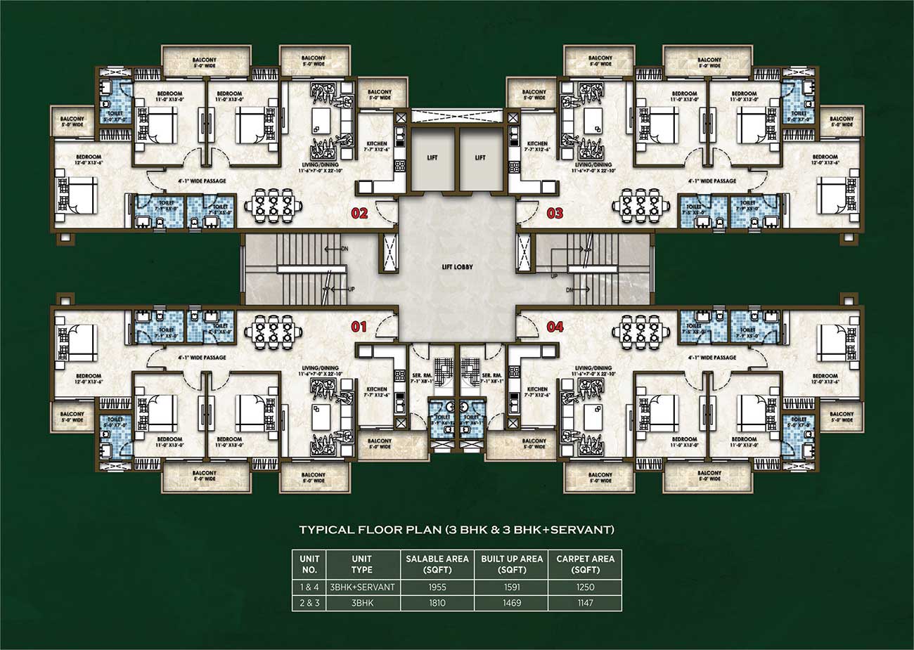 Omaxe Cassia Floor Plan