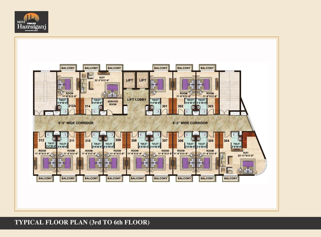 Omaxe Hazratganj Floor Plan